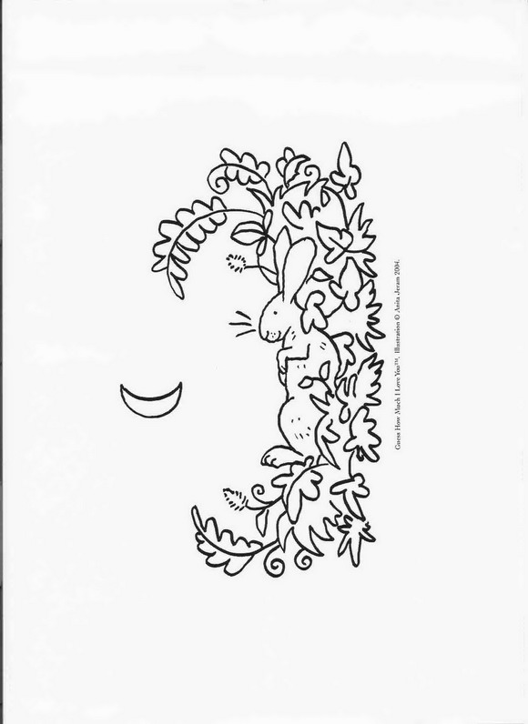 Coloring page Guess how much I love you Guess how much